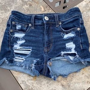 American eagle outfitters jean shorts in size 00.